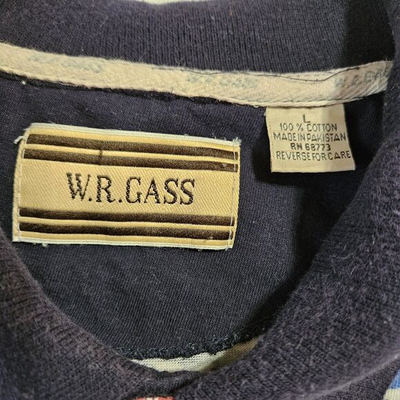 W.R. Gass Men's Polo Shirt Short Sleeve Size Large L Pre-Owned Multicolor Cotton - Picture 2 of 8